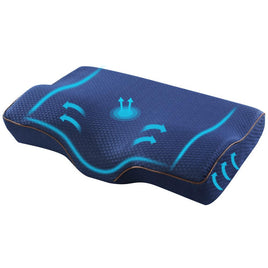 Giselle Memory Foam Pillow Neck Pillows Contour Rebound Pain Relief Support Bedding Kings Warehouse 