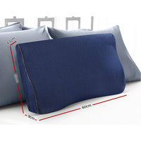 Giselle Memory Foam Pillow Neck Pillows Contour Rebound Pain Relief Support Bedding Kings Warehouse 