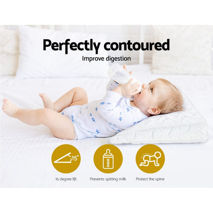 Giselle Wedge Pillow Memory Foam Baby Pillows Bed Cushion Neck Back Support Kings Warehouse 