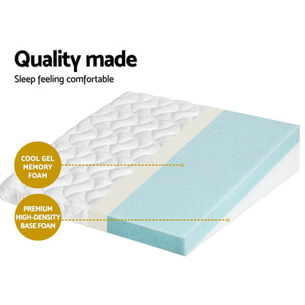 Giselle Wedge Pillow Memory Foam Baby Pillows Bed Cushion Neck Back Support Kings Warehouse 
