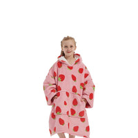 GOMINIMO Hoodie Blanket Kids Strawberry Pink HM-HB-113-AYS Kings Warehouse 