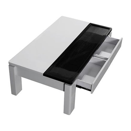 Grandora Coffee Table Black & White Glossy Colour Living Room Kings Warehouse 