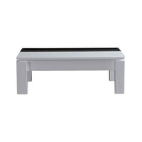 Grandora Coffee Table Black & White Glossy Colour Living Room Kings Warehouse 