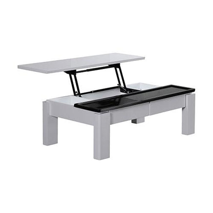 Grandora Coffee Table Black & White Glossy Colour Living Room Kings Warehouse 