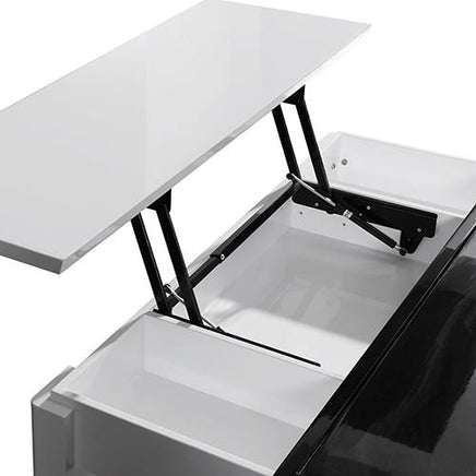 Grandora Coffee Table Black & White Glossy Colour Living Room Kings Warehouse 