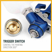 Gravity Mini HVLP Spray Gun 125mL 0.8mm Air Nozzle Low Pressure Painting Sprayer Kings Warehouse 