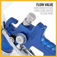 Gravity Mini HVLP Spray Gun 125mL 0.8mm Air Nozzle Low Pressure Painting Sprayer Kings Warehouse 