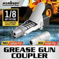 Grease Gun Coupler Quick Release & Lock 1/8  NPT Rated 10,000 PSI Storage Case Kings Warehouse 