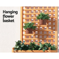 Greenfingers Garden Bed Raised Wooden Planter Box Vegetables 64x35x115cm garden supplies Kings Warehouse 