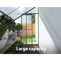 Greenfingers Greenhouse Aluminium Polycarbonate Green House Garden Shed1.9x1.27M Green Houses Kings Warehouse 