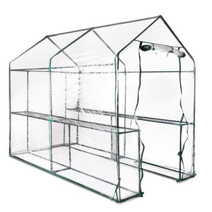 Greenfingers Greenhouse Garden Shed Green House 1.9X1.2M Storage Greenhouses Clear Green Houses Kings Warehouse 