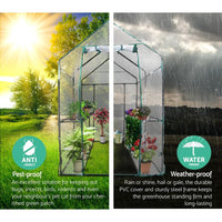 Greenfingers Greenhouse Garden Shed Green House 1.9X1.2M Storage Greenhouses Clear Green Houses Kings Warehouse 