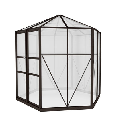 Greenhouse Aluminium 240x211x232 cm Green House Polycarbonate Shed Kings Warehouse 