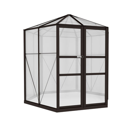 Greenhouse Aluminium 240x211x232 cm Green House Polycarbonate Shed Kings Warehouse 