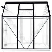 Greenhouse with Base Frame Anthracite Aluminium 3.61 m² Kings Warehouse 