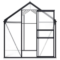 Greenhouse with Base Frame Anthracite Aluminium 4.75 m² Kings Warehouse 