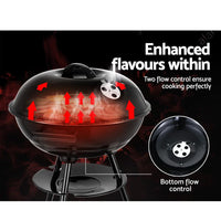 Grillz Charcoal BBQ Smoker Drill Outdoor Camping Patio Wood Barbeque Steel Oven Kings Warehouse 
