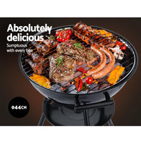 Grillz Charcoal BBQ Smoker Drill Outdoor Camping Patio Wood Barbeque Steel Oven Kings Warehouse 