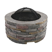 Grillz Fire Pit Outdoor Table Charcoal Fireplace Garden Firepit Heater New Arrivals Kings Warehouse 