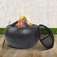 Grillz Outdoor Portable Fire Pit Bowl Wood Burning Patio Oven Heater Fireplace Grillz Kings Warehouse 