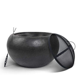 Grillz Outdoor Portable Fire Pit Bowl Wood Burning Patio Oven Heater Fireplace Grillz Kings Warehouse 