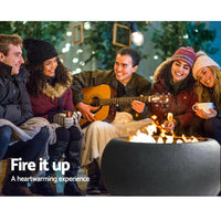 Grillz Outdoor Portable Fire Pit Bowl Wood Burning Patio Oven Heater Fireplace Grillz Kings Warehouse 