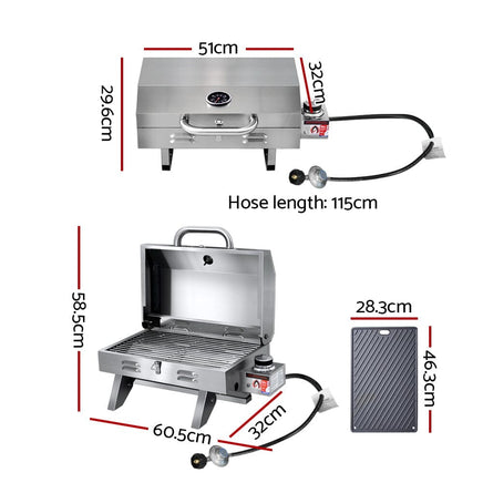 Grillz Portable Gas BBQ KingsWarehouse 