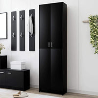 Hallway Wardrobe Black 55x25x189 cm