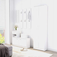 Hallway Wardrobe White 55x25x189 cm Living room Kings Warehouse 
