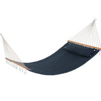 Hammock Bed Outdoor Portable Hammock Hanging Chair Camping 2 Person Blue Kings Warehouse 