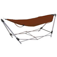 Hammock with Foldable Stand Brown Kings Warehouse 