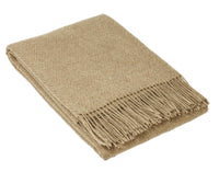 Hampton Throw - Merino Wool Blend - Camel Kings Warehouse 