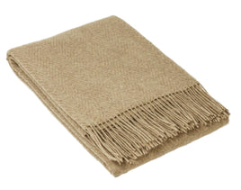 Hampton Throw - Merino Wool Blend - Camel Kings Warehouse 