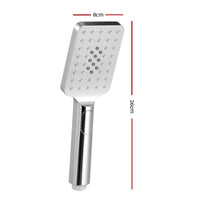 Handheld Shower Head 3.1'' High Pressure 3 Spray Modes Square Chrome Kings Warehouse 
