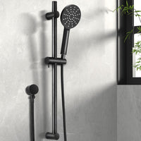 Handheld Shower Head Wall Holder 4.7'' High Pressure Adjustable 3 Modes Black Kings Warehouse 