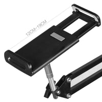 Hands Free Floor Stand Adjustable Bed Clip Holder For Tablet iPad iPhone 170cm Black Kings Warehouse 