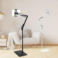 Hands Free Floor Stand Adjustable Bed Clip Holder For Tablet iPad iPhone 170cm White Black White