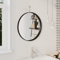 Hanging Mirror with Hook Black 50 cm Kings Warehouse 