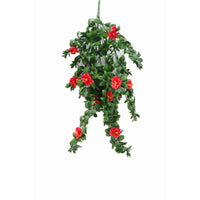 Hanging Red Rose Stem UV 85cm Home & Garden > Artificial Plants Kings Warehouse 
