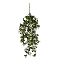 Hanging White Artificial Bougainvillea Plant UV Resistant 90cm Garden Kings Warehouse 