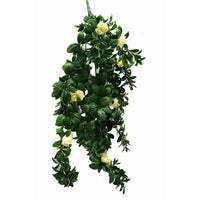 Hanging White Rose Stem UV 85cm Kings Warehouse 