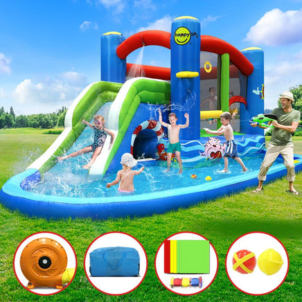 Happy Hop Inflatable Water Jumping Castle Bouncer Kid Toy Windsor Slide Splash Kings Warehouse 