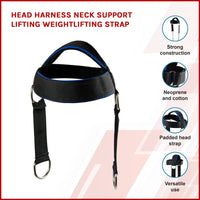Head Harness Neck Support Lifting Weightlifting Strap Kings Warehouse 
