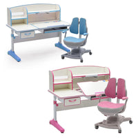 Height Adjustable Children Kids Ergonomic Study Desk Chair Set 120cm Blue AU Baby & Kids Kings Warehouse 