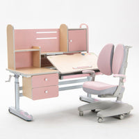 Height Adjustable Children Kids Ergonomic Study Desk Chair Set 120cm Blue AU KingsWarehouse 