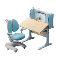 Height Adjustable Children Kids Ergonomic Study Desk Chair Set 80cm Blue AU Kings Warehouse 