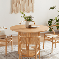 Hendrix 4 Seater Round Rattan Dining Table dining Kings Warehouse 