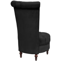 High Back Sofa Chair Black Fabric Kings Warehouse 
