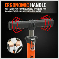 High Pressure Air Pump Bicycle Bike Alloy Floor Air Gauge Ball Balloon Nozzles Kings Warehouse 
