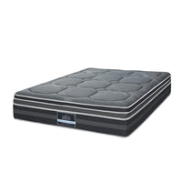Home 35CM DOUBLE Mattress Bed 7 Zone Dual Euro Top Pocket Spring Medium Firm
